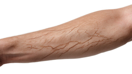 Exploring veins and skin texture human arm close-up photography indoor studio anatomical study