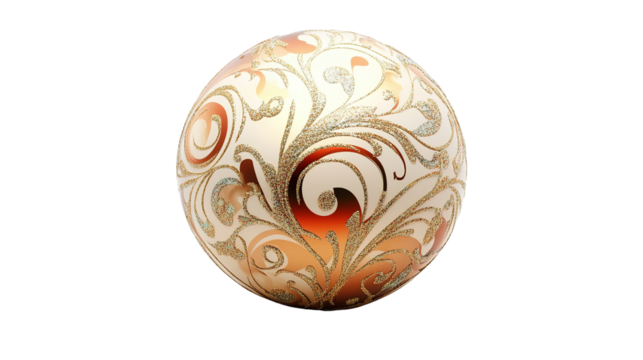 christmas balls isolated on white - Powered by Adobe