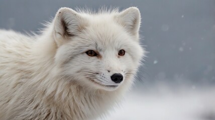 Obraz premium Snow White Fox