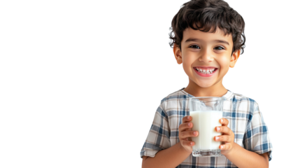 boy with milk