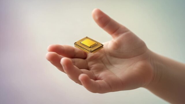 A Glimmering Microchip in Hand: Exploring the Intersection of Technology and Human Potential Through the Journey of Innovation and Progress