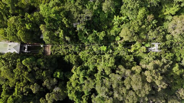 Barron Falls, Kuranda, Queensland &ndash; 4K Aerial Drone Footage of Majestic Waterfalls, Rainforest, Skyrail, and Scenic Lookouts in Barron Gorge National Park, Cairns Region, Australia