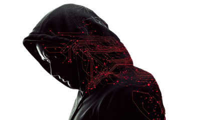 black and white mask