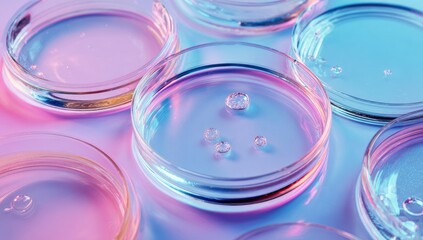 Petri Dishes in a Laboratory Setting.