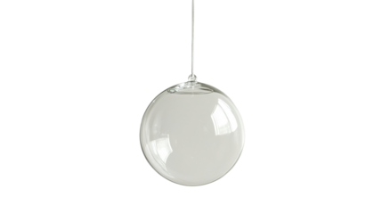 crystal ball on white background