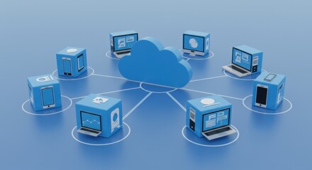 Cloud Computing Network with Connected Devices