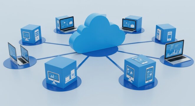 Cloud Computing Network with Connected Devices