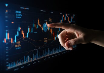 Fototapeta premium Stock Market Trading and Analysis
