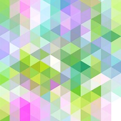 Obraz premium Abstract geometric pattern of vibrant, multicolored triangles
