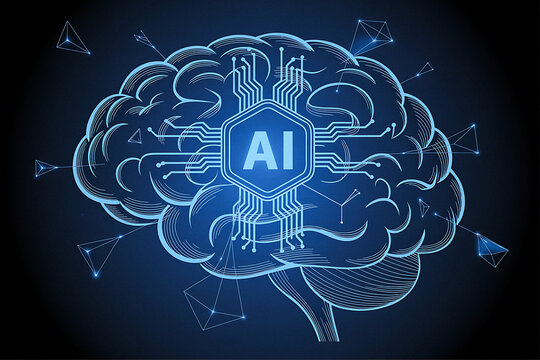 Digital brain with ai chip and circuitry