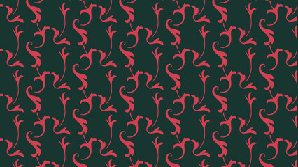 Obraz premium TEXTILE / WALL VECTOR PATTERN COLOURED