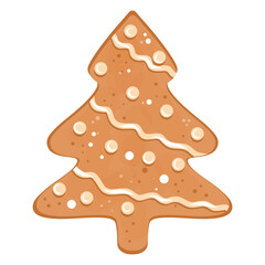 Tree Cookie Illustration, Christmas Cookie Tree, Tree Biscuit