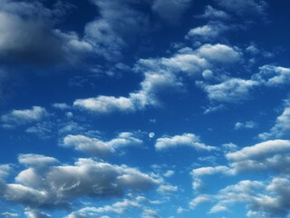 blue sky with clouds