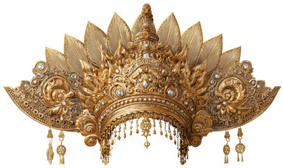 Ornate golden headdress