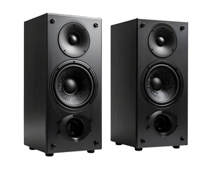 Fototapeta premium audio speaker isolated on white