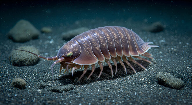 Deep Sea Isopod - A Close-Up of a Giant Crustacean.