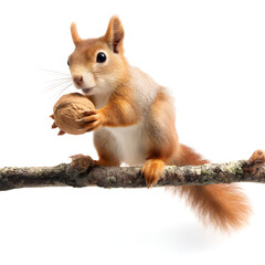 Fototapeta premium Cute woodland animals in realistic style