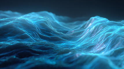 Blue energy wave background