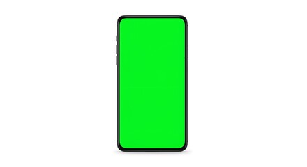 Smartphone Mockup with Green Screen for App Design and UI/UX Testing