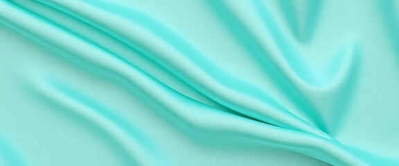 Naklejka premium Subtle teal green silk texture, pastel canvas cloth pattern, abstract, design