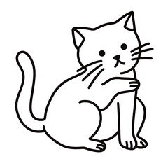 cute cat vector illustration