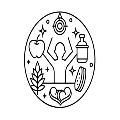 Easter egg with crown and abstract globe vector illustration design icon pattern symbol