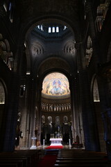 Fototapeta premium Monaco, Monte Carlo - aerial view inside Cathedrale Notre-Dame-Immaculee
