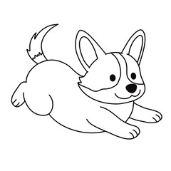 cute dog icon vector illustration