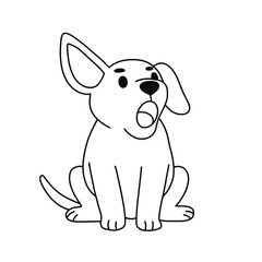 Fototapeta premium cute dog icon vector illustration