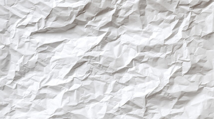 Fototapeta premium Crumpled white paper texture background design element