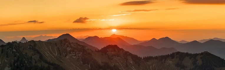 Fotobehang Meloen Sonnenuntergang in den Voralpen  © Korbinian