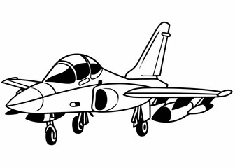 vintage biplane isolated on white