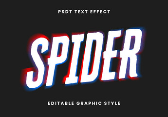 White And Red Chromatic Aberration Melting Blur Neon Text Effect Glitch Distressed Font