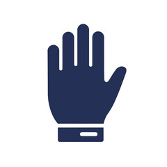 Obraz premium Haptic feedback glove illustration in dark color scheme 