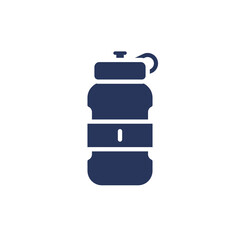 Fototapeta premium Reusable water bottle in minimalist style with navy color design 