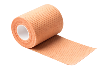 Rolled elastic bandage for medical use