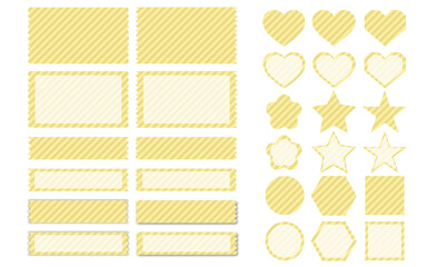 フレーム/あしらい（黄色ストライプ黄色系）