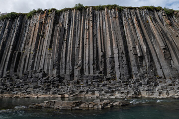  canyon Studlagil and river in Iceland