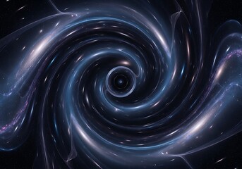 Cosmic vortex of luminous energy, a spiraling galaxy of stars and light formations, a breathtaking celestial whirlpool
