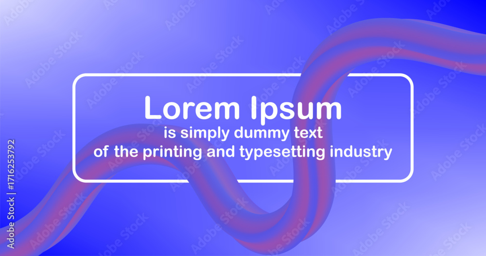 Wall mural gradient fluid shapes on abstract background with editable text for presentation template