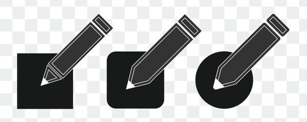 Edit Note Multiple Style Icon Vector Design - document with a pencil, indicating note-taking, writing, or editing a file.