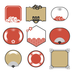 Different frames in traditional oriental style