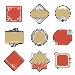 Different frames collection in traditional oriental style