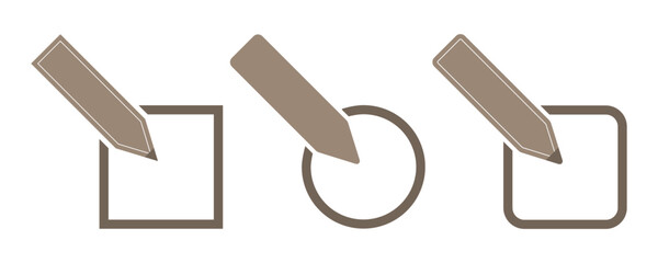 Edit icon vector isolated on white background. Pencil icon. sign up Icon vector. edit text