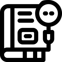 reference line icon. Clean and minimalist vector icon for websites, mobile apps, presentations, and logos. Fully scalable and customizable for any project.