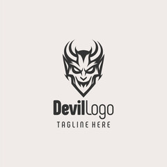 Abstract Devil Black White Symbol