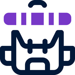 backpack duotone icon. Sleek and modern vector icon for websites, mobile apps, marketing materials, and corporate design. Fully scalable and ready to use.