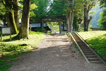 Suwa Grand Shrine Kamisya Maemiya in Nagano, Japan - 日本 長野 諏訪大社上社 前宮