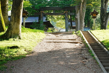Suwa Grand Shrine Kamisya Maemiya in Nagano, Japan - 日本 長野 諏訪大社上社 前宮