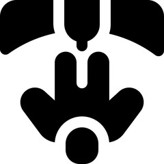 jumping glyph icon. Strong and solid vector icon for websites, mobile interfaces, presentations, and visual branding. High quality and easy to edit.